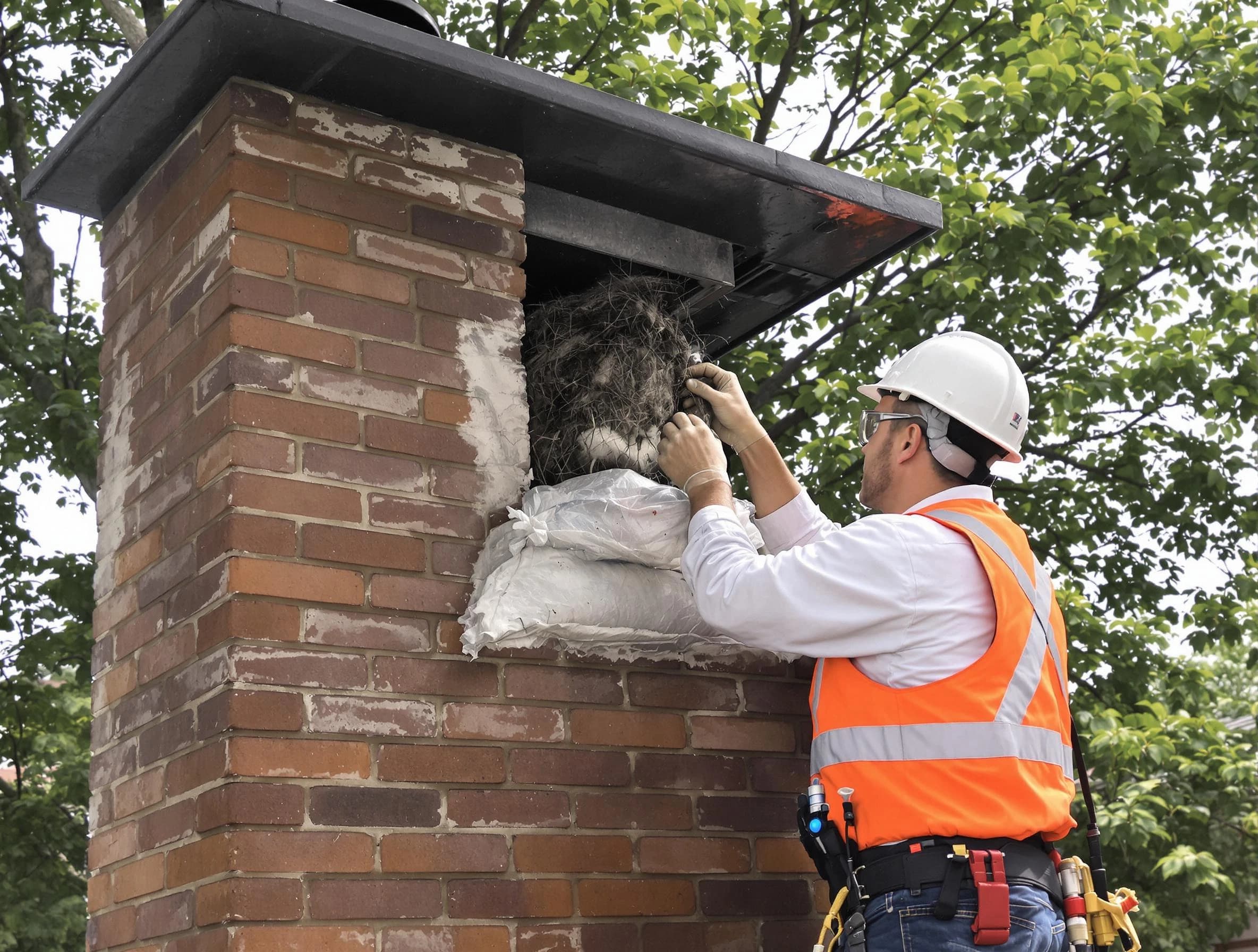 Humane removal of debris and animals by Duluth Chimney Sweep in Duluth, GA