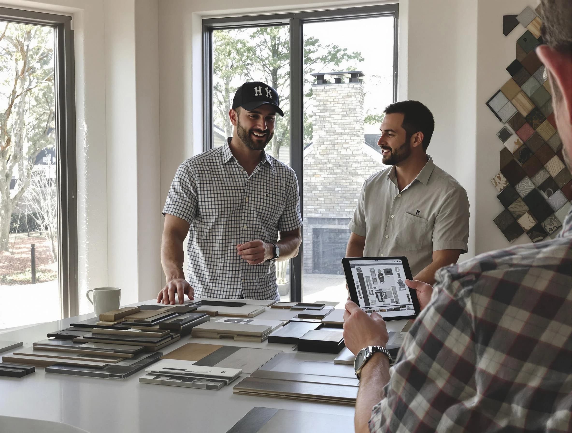 Duluth Chimney Sweep remodeling a chimney and fireplace in Duluth, GA