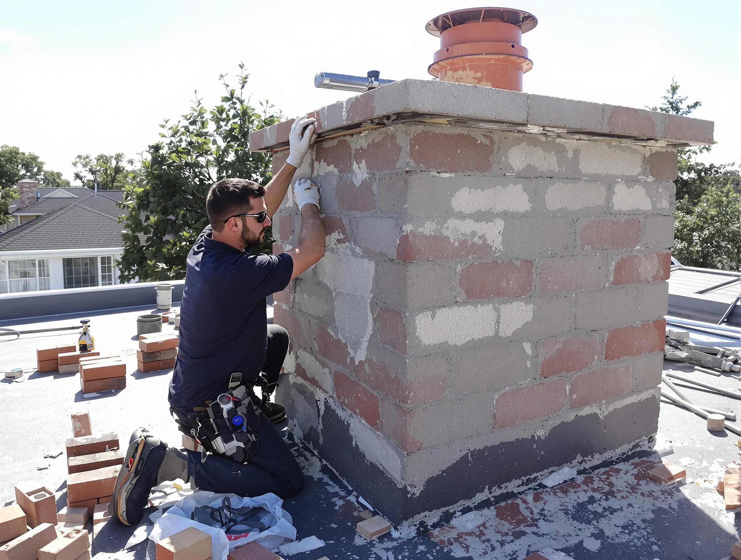 Advanced chimney repair process by Duluth Chimney Sweep in Duluth, GA