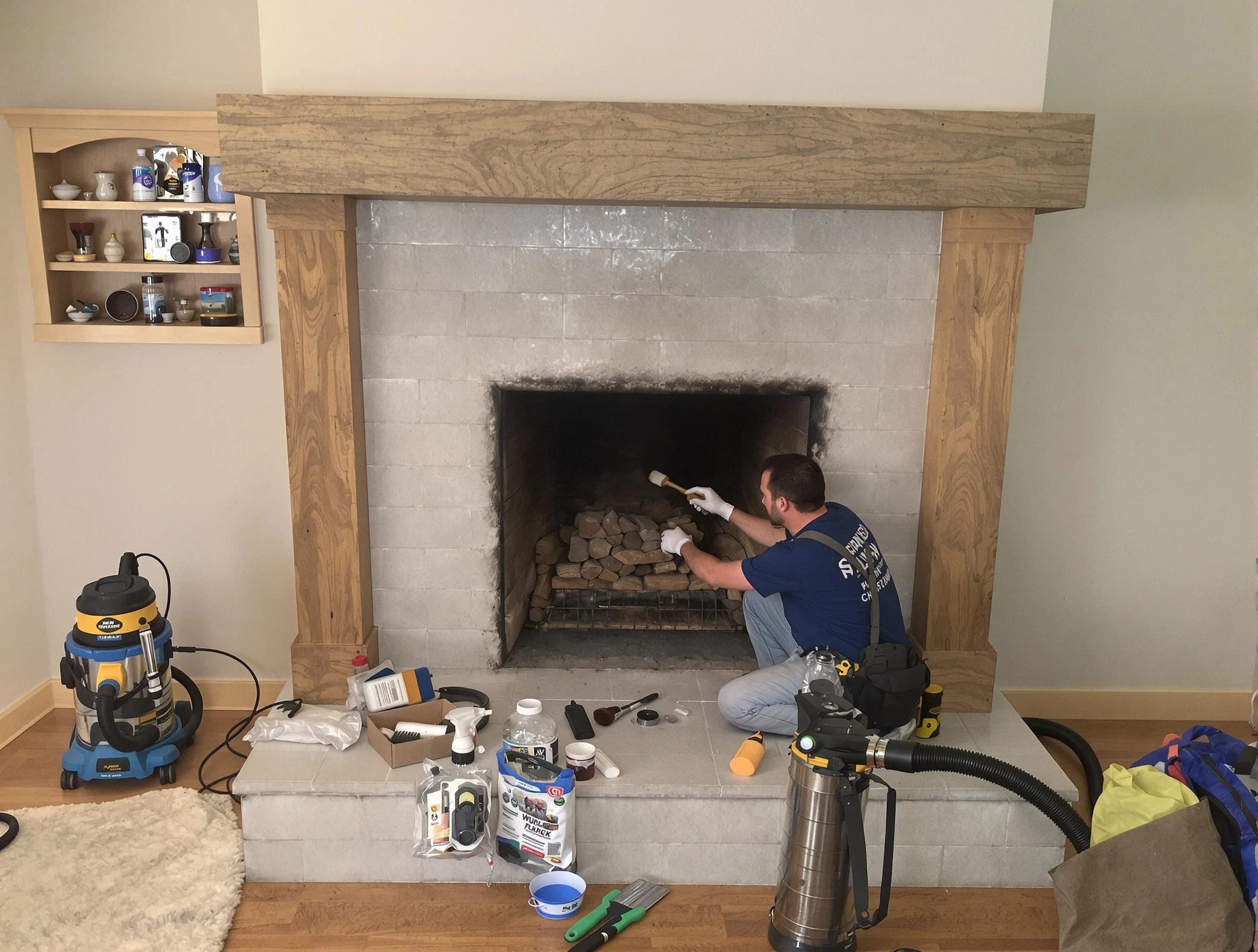 Detailed creosote removal process by Duluth Chimney Sweep in Duluth, GA