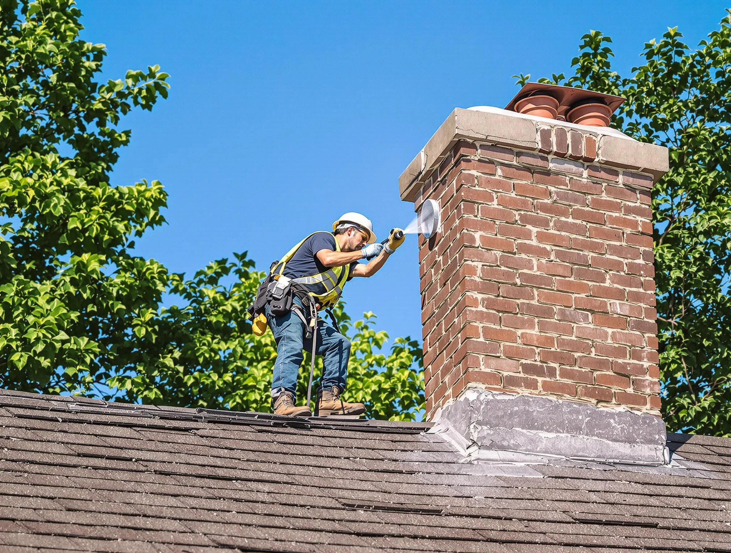 Duluth Chimney Sweep performing an inspection with advanced tools in Duluth, GA