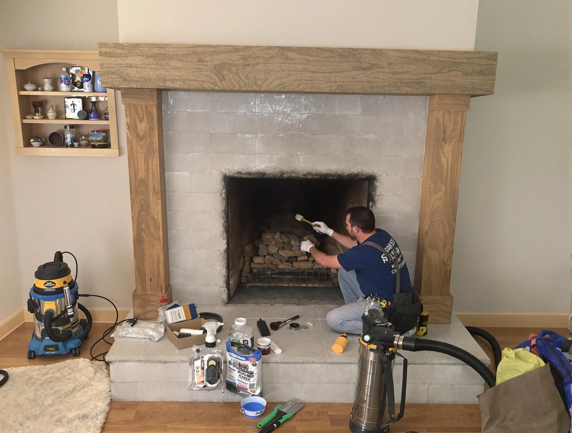 Detailed creosote removal process by Duluth Chimney Sweep in Duluth, GA