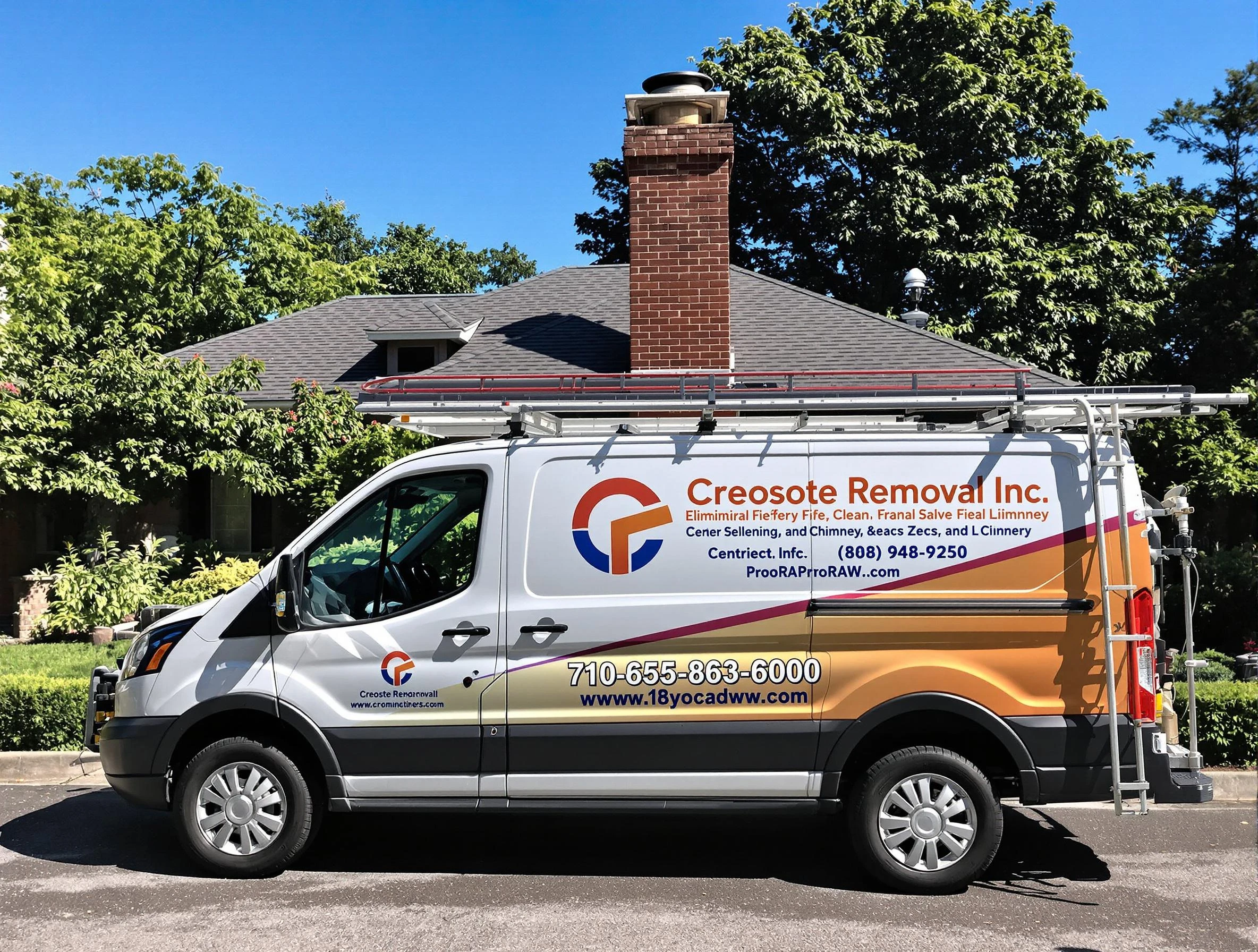 Duluth Chimney Sweep technician removing creosote safely in Duluth, GA